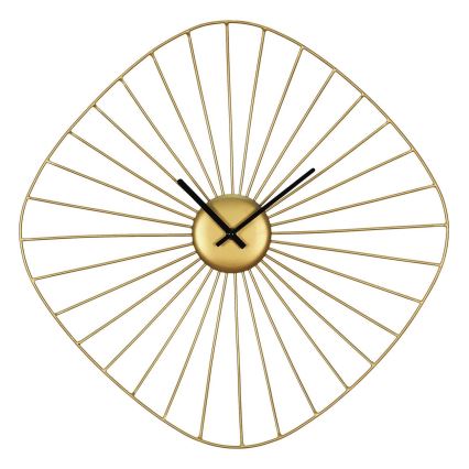 Eglo - Relógio de parede 1xAA 50x50 cm dourado