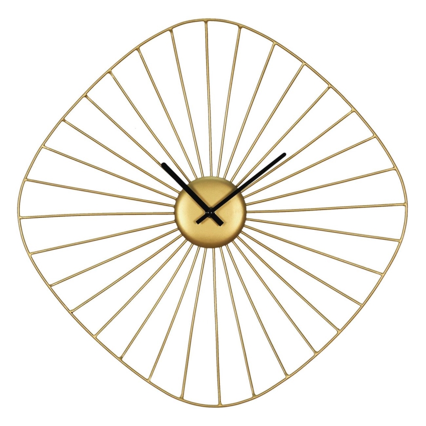 Eglo - Relógio de parede 1xAA 50x50 cm dourado