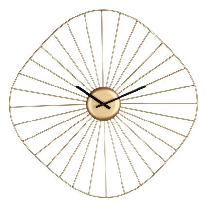 Eglo - Relógio de parede 1xAA 50x50 cm dourado