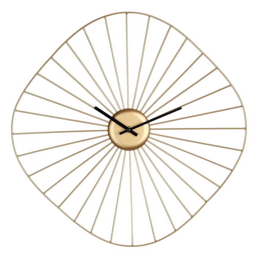 Eglo - Relógio de parede 1xAA 50x50 cm dourado