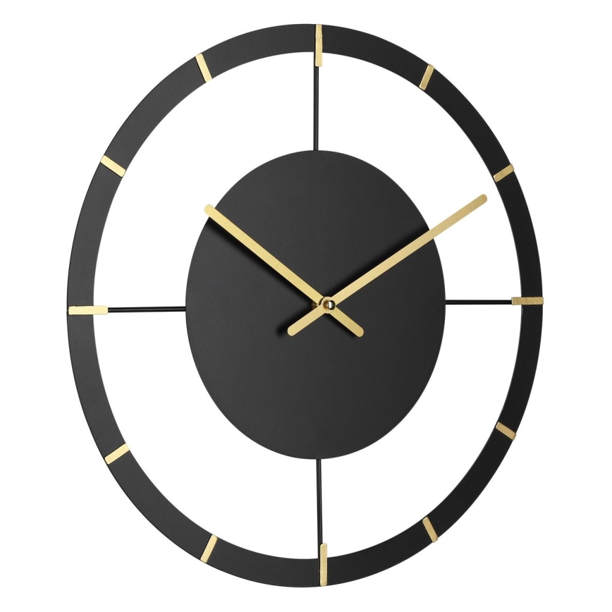 Eglo - Relógio de parede 1xAA diâmetro 40 cm preto/dourado