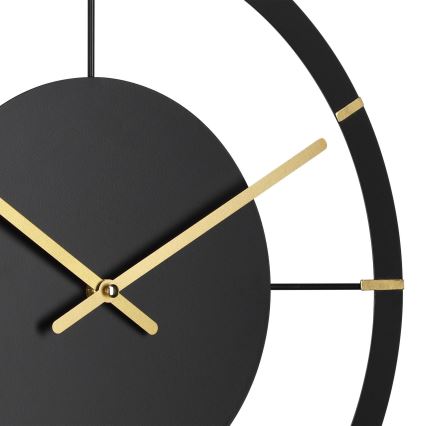 Eglo - Relógio de parede 1xAA diâmetro 40 cm preto/dourado