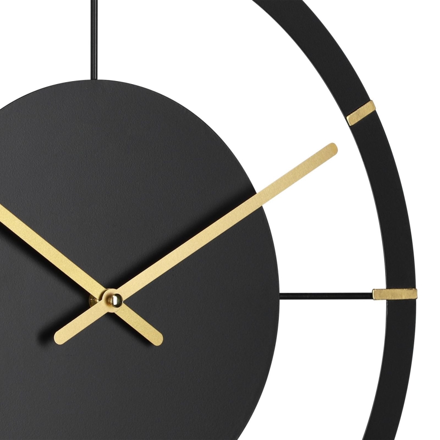 Eglo - Relógio de parede 1xAA diâmetro 40 cm preto/dourado