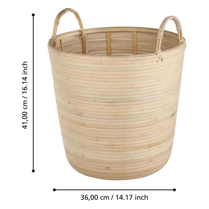 Eglo - Cesto decorativo 41x36 cm bege