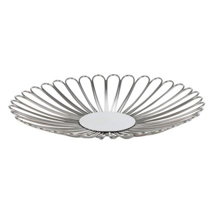 Eglo - Bandeja decorativa diâmetro 40,5 cm cromado brilhante