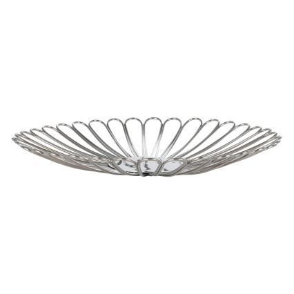Eglo - Bandeja decorativa diâmetro 40,5 cm cromado brilhante