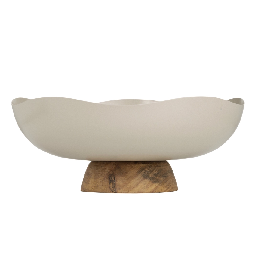 Eglo - Bandeja decorativa diâmetro 25 cm bege