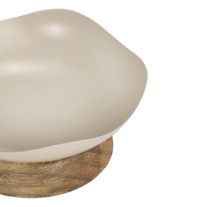 Eglo - Bandeja decorativa diâmetro 14,5 cm bege
