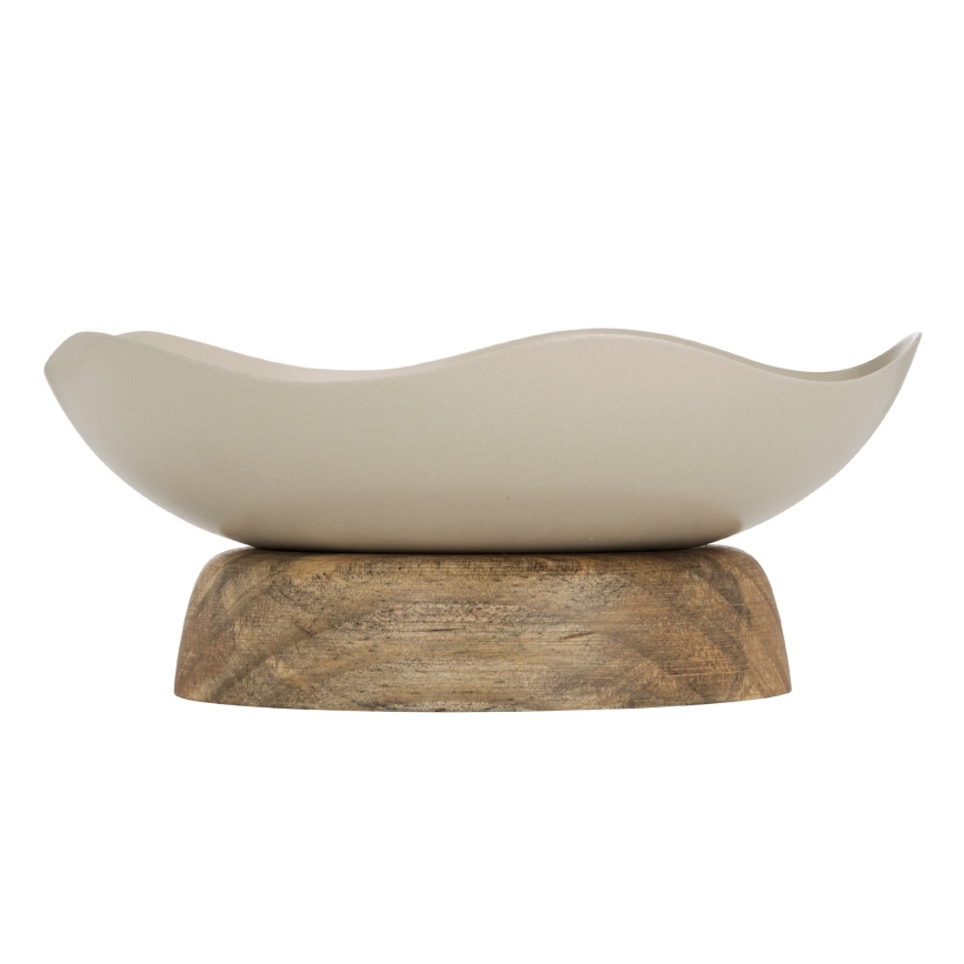 Eglo - Bandeja decorativa diâmetro 14,5 cm bege