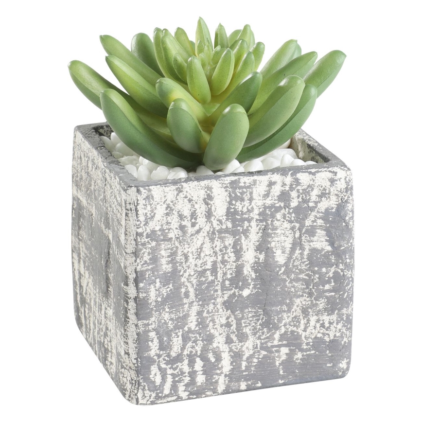 Eglo - Planta artificial num vaso 12x7,5 cm suculento