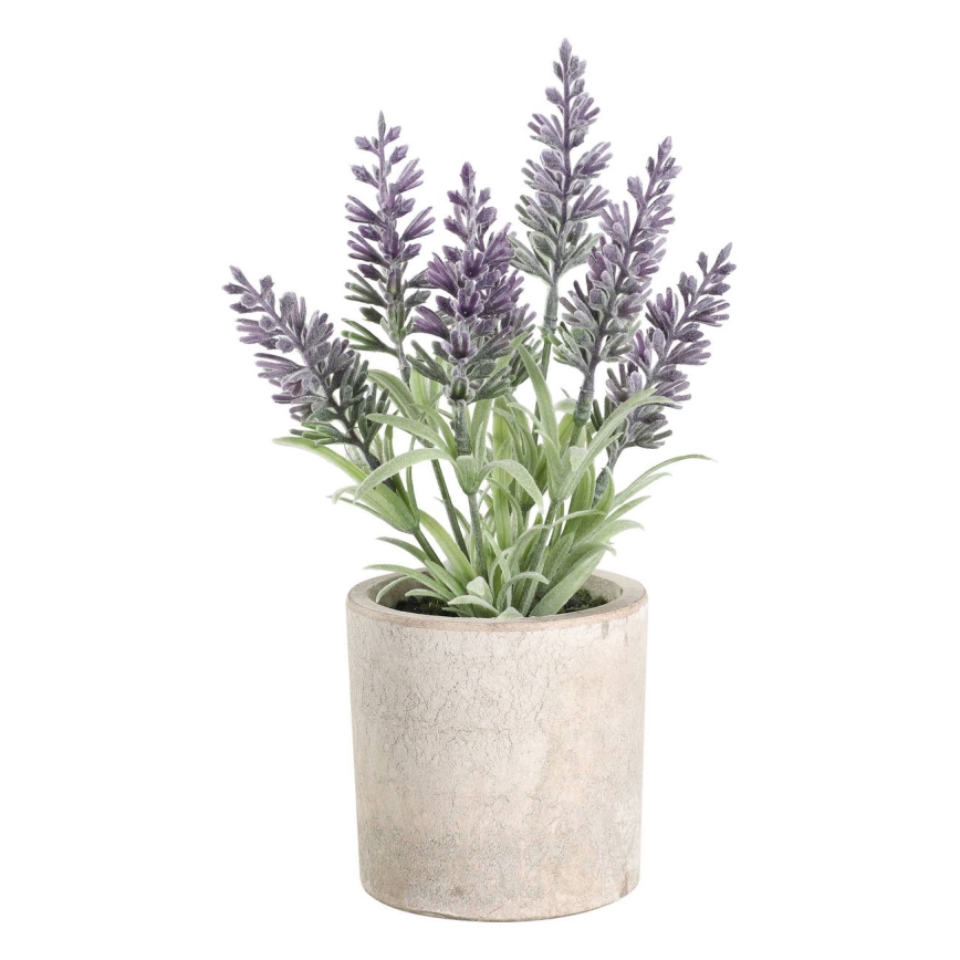 Eglo - Planta artificial em vaso 22x8 cm lavanda