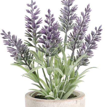 Eglo - Planta artificial em vaso 22x8 cm lavanda
