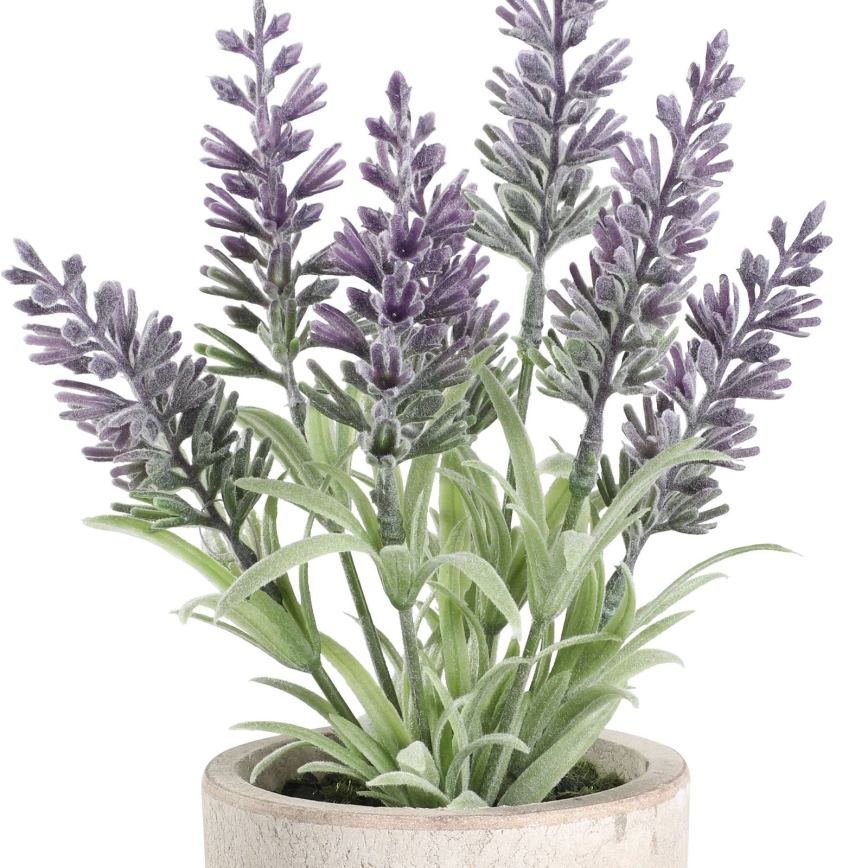 Eglo - Planta artificial em vaso 22x8 cm lavanda