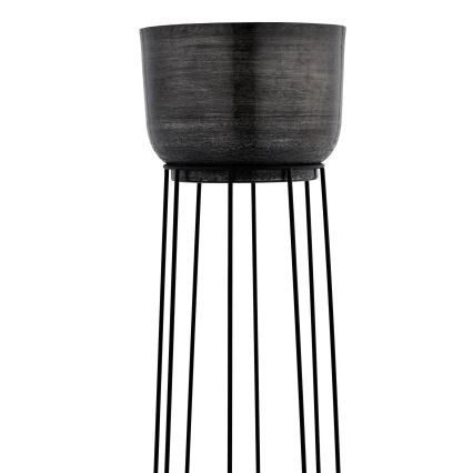 Eglo - CONJUNTO 3x Floreiras de metal preto