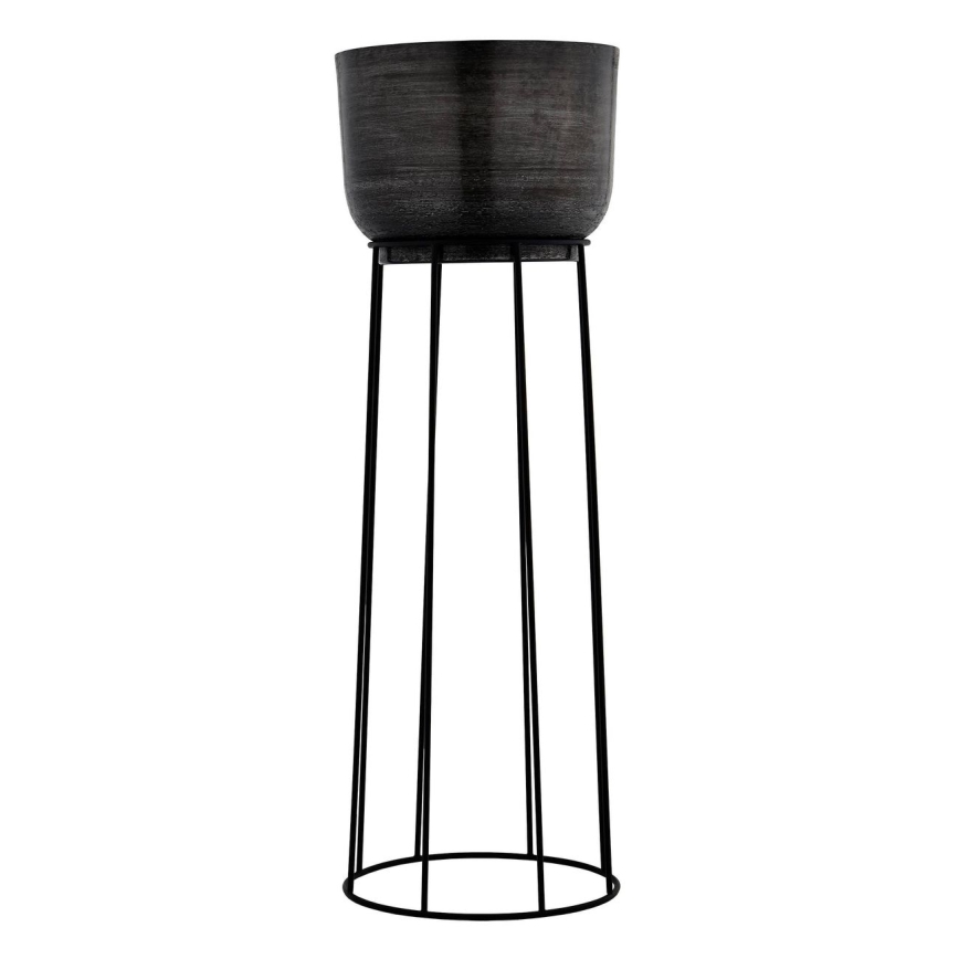 Eglo - CONJUNTO 3x Floreiras de metal preto