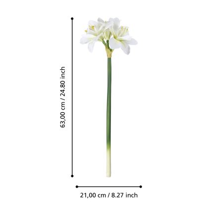 Eglo - Flor artificial 63 cm branco