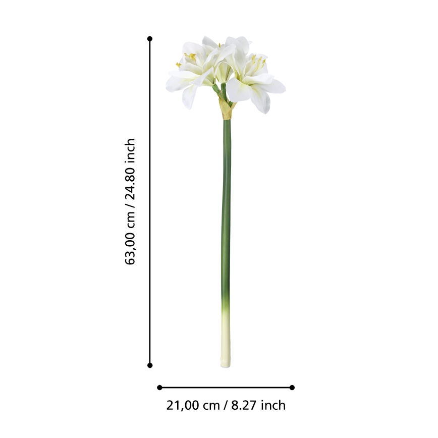 Eglo - Flor artificial 63 cm branco