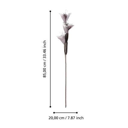 Eglo - Flor artificial 85 cm roxo