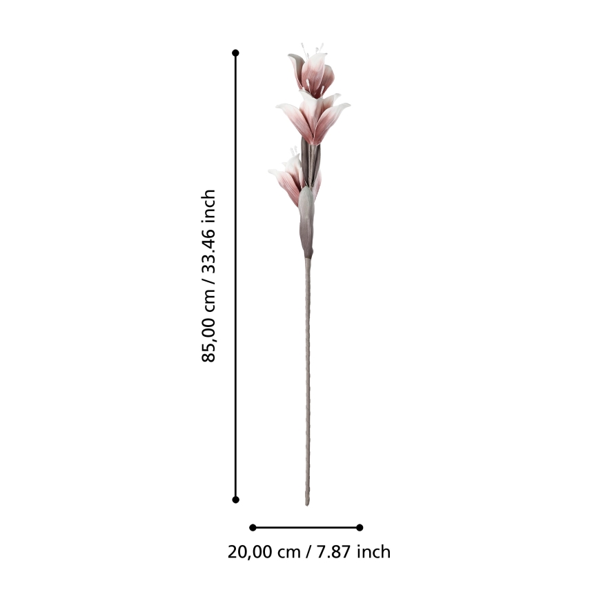 Eglo - Flor artificial 85 cm vermelho