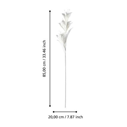 Eglo - Flor artificial 85 cm branco