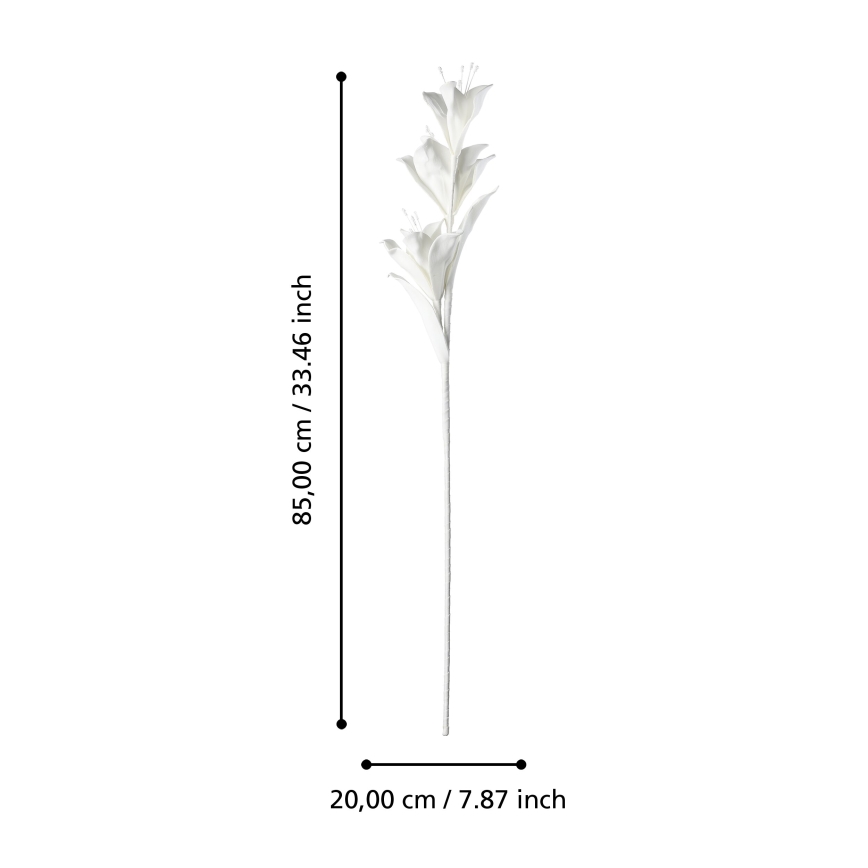 Eglo - Flor artificial 85 cm branco