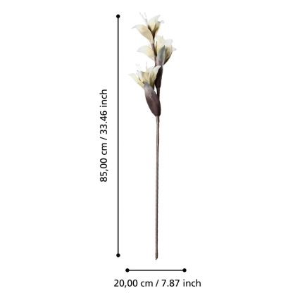 Eglo - Flor artificial 85 cm branco