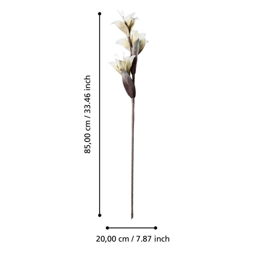 Eglo - Flor artificial 85 cm branco