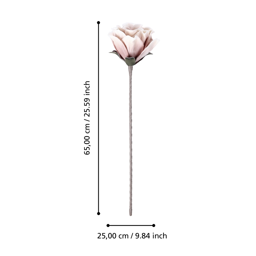 Eglo - Flor artificial 65 cm rosa