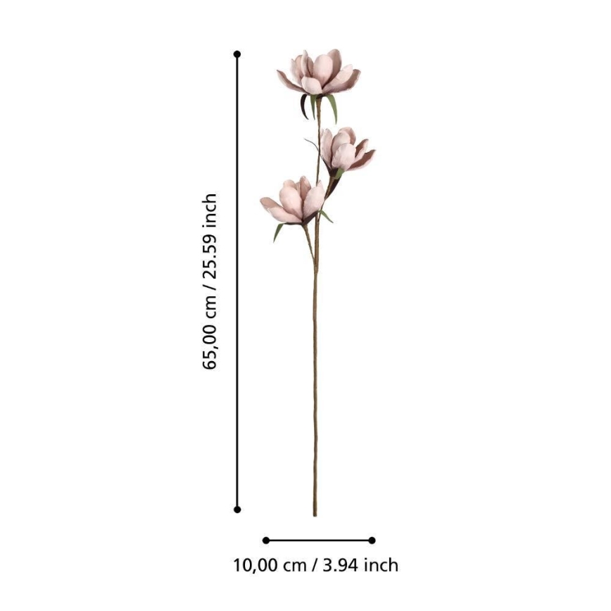 Eglo - Flor artificial 65 cm rosa