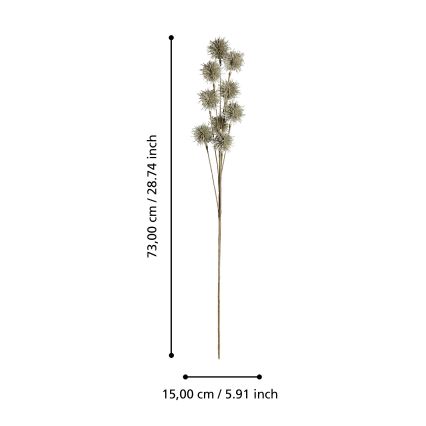Eglo - Flor artificial 73 cm dourado