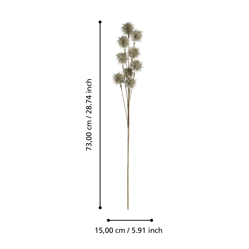 Eglo - Flor artificial 73 cm dourado