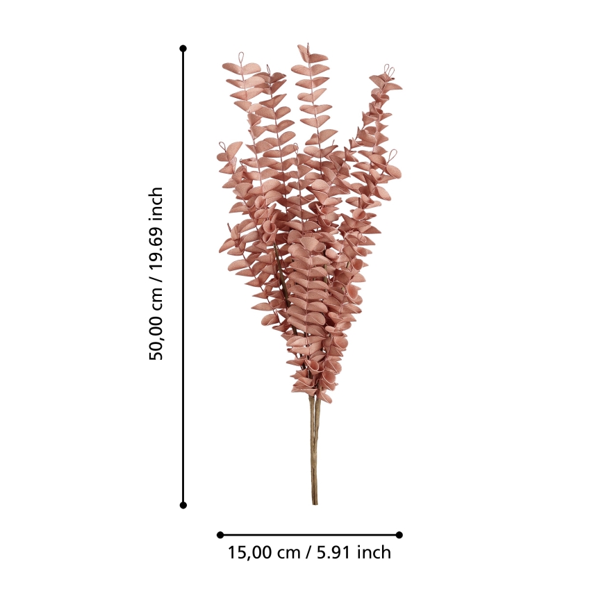 Eglo - Flor artificial 50 cm vermelho