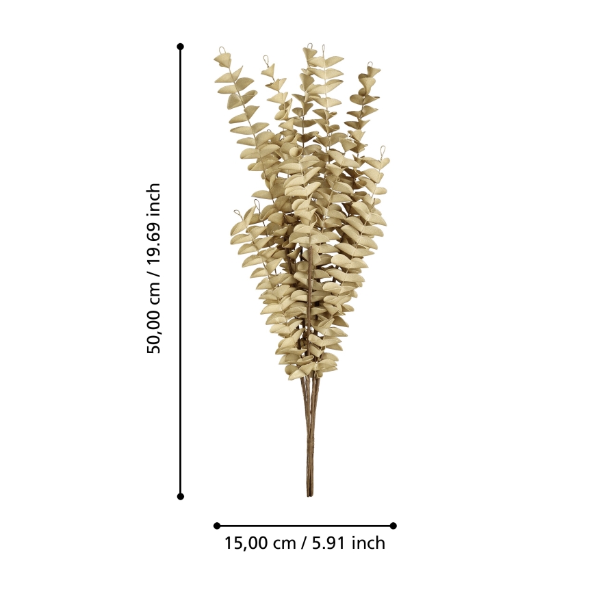 Eglo - Flor artificial 50 cm bege