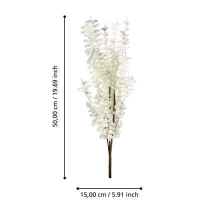 Eglo - Flor artificial 50 cm branco