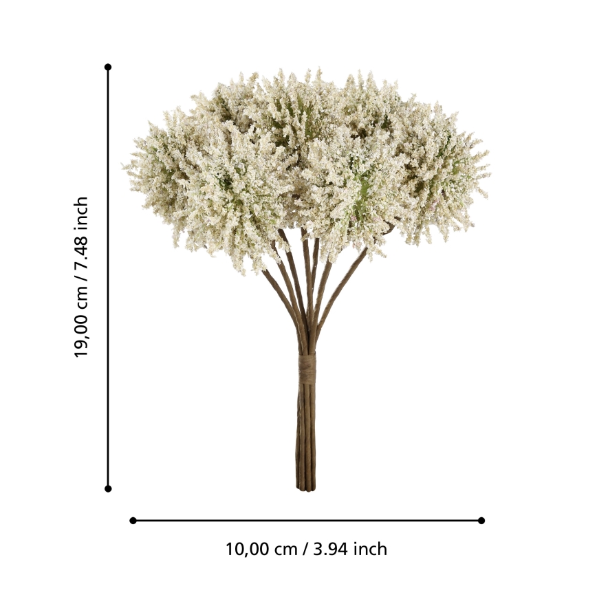 Eglo - Flor artificial 19 cm amarelo