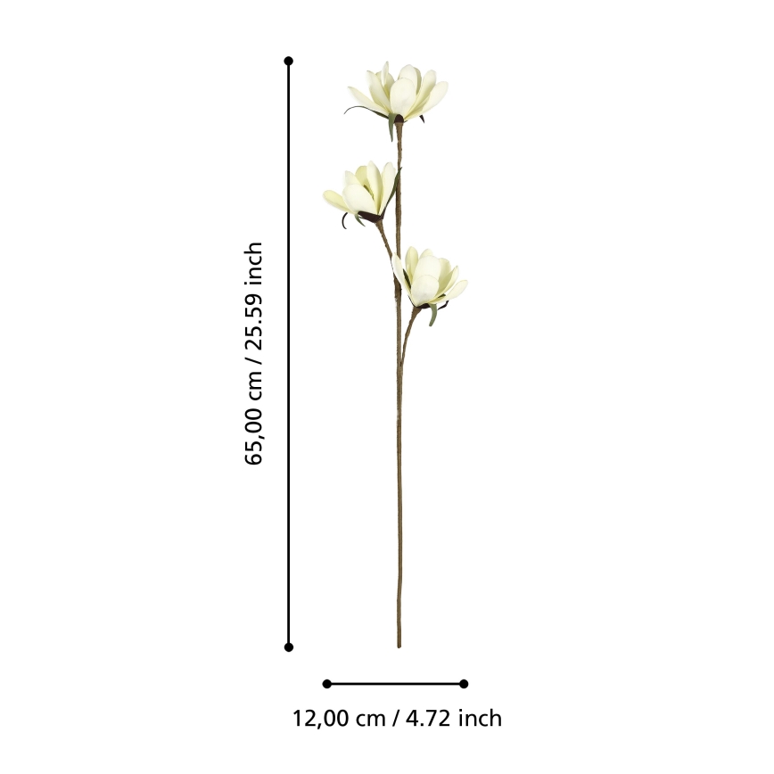 Eglo - Flor artificial 65 cm amarelo