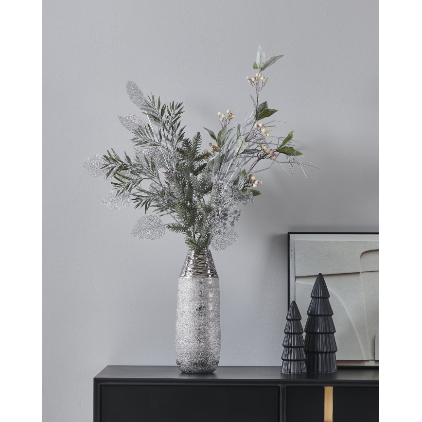 Eglo - Flor artificial 53 cm prateado