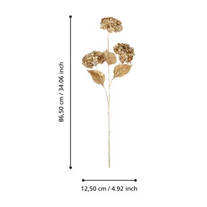 Eglo - Flor artificial  86,5 cm dourado