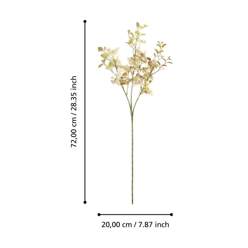 Eglo - Flor artificial 72 cm dourado