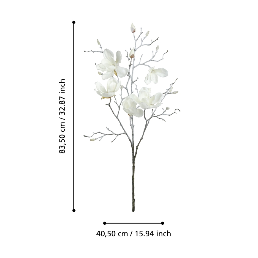 Eglo - Flor artificial 83,5 cm branco