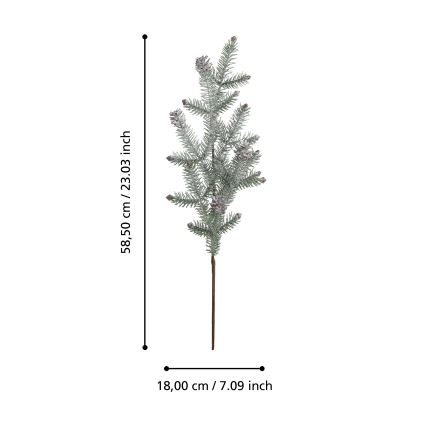 Eglo - Ramo artificial de Natal 58,5 cm verde