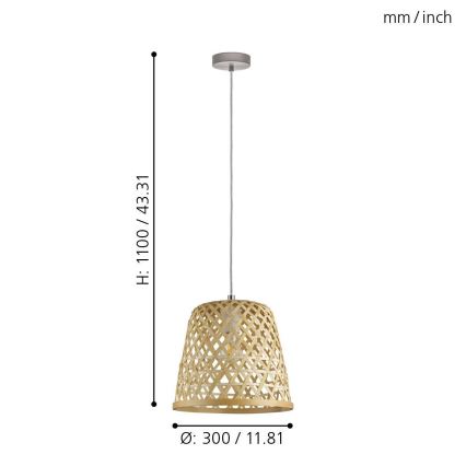 Eglo - Candelabro num fio 1xE27/60W/230V