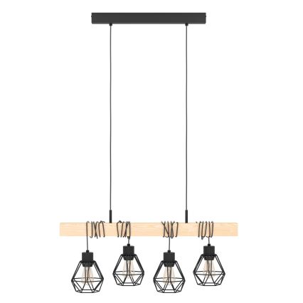 Eglo - Candelabro num fio TOWNSHEND 4xE27/60W/230V basket