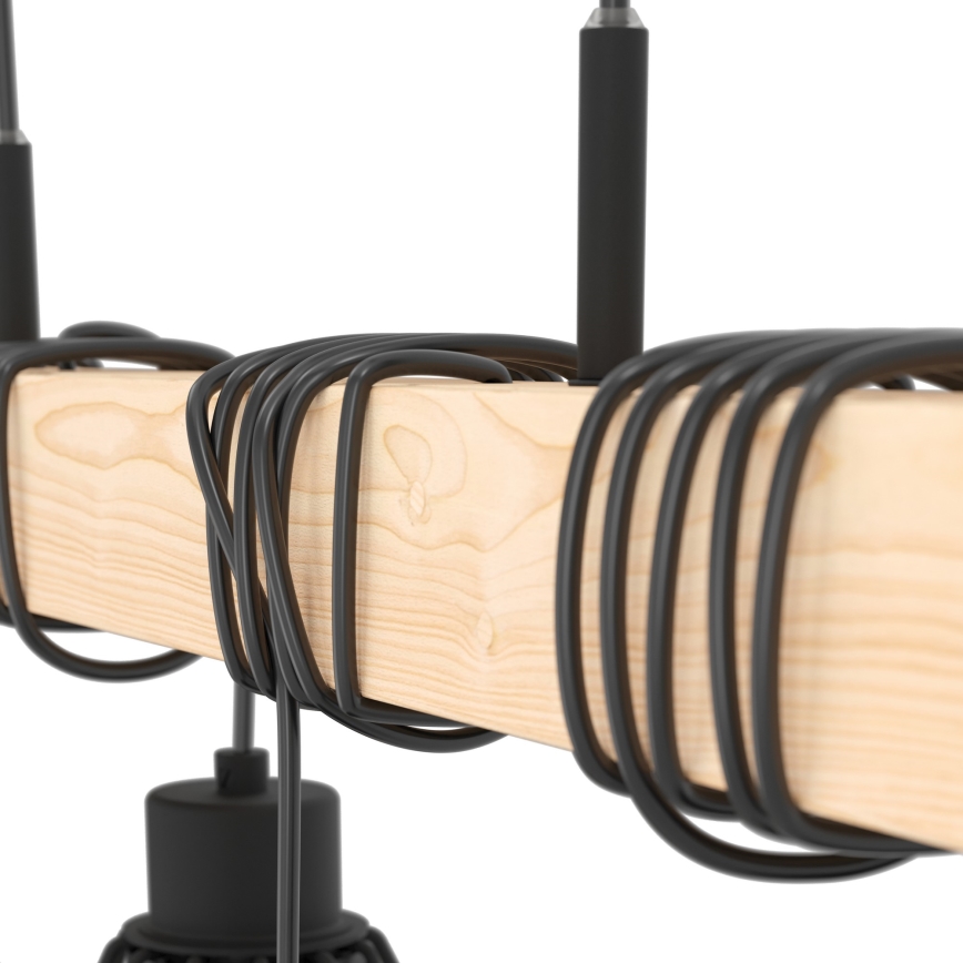 Eglo - Candelabro num fio TOWNSHEND 4xE27/60W/230V basket