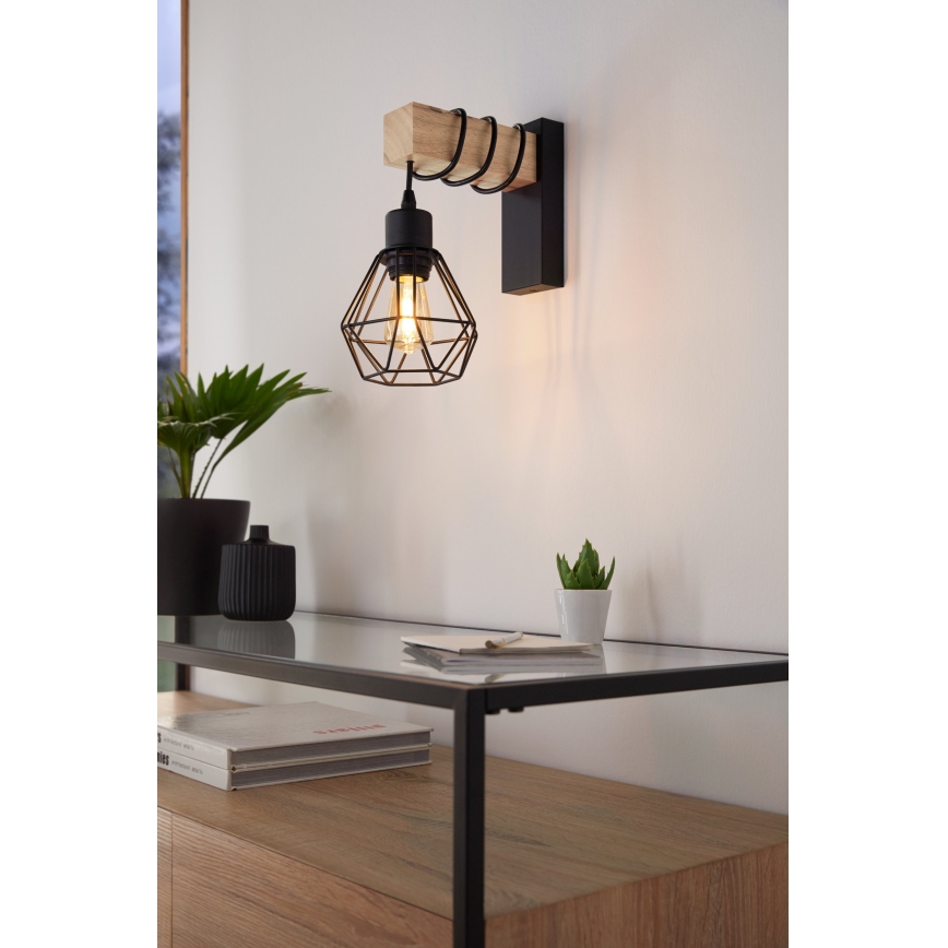 Eglo - Luz de parede TOWNSHEND 1xE27/60W/230V