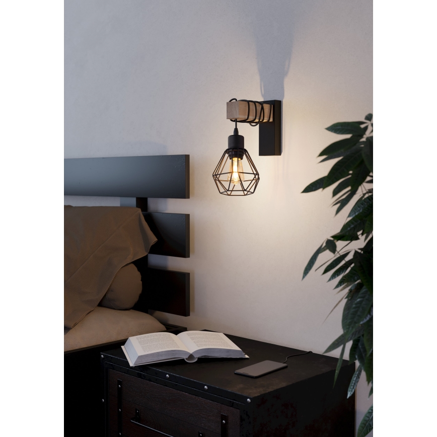 Eglo - Luz de parede TOWNSHEND 1xE27/60W/230V