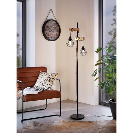 Eglo - Luminária de piso TOWNSHEND 2xE27/60W/230V