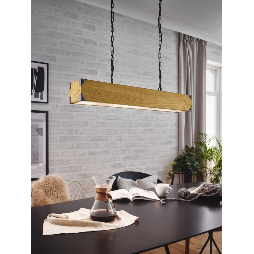 Eglo - Candelabro numa corrente 4xE27/40W/230V