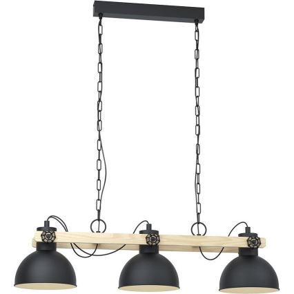 Eglo - Candelabro numa corrente 3xE27/28W/230V