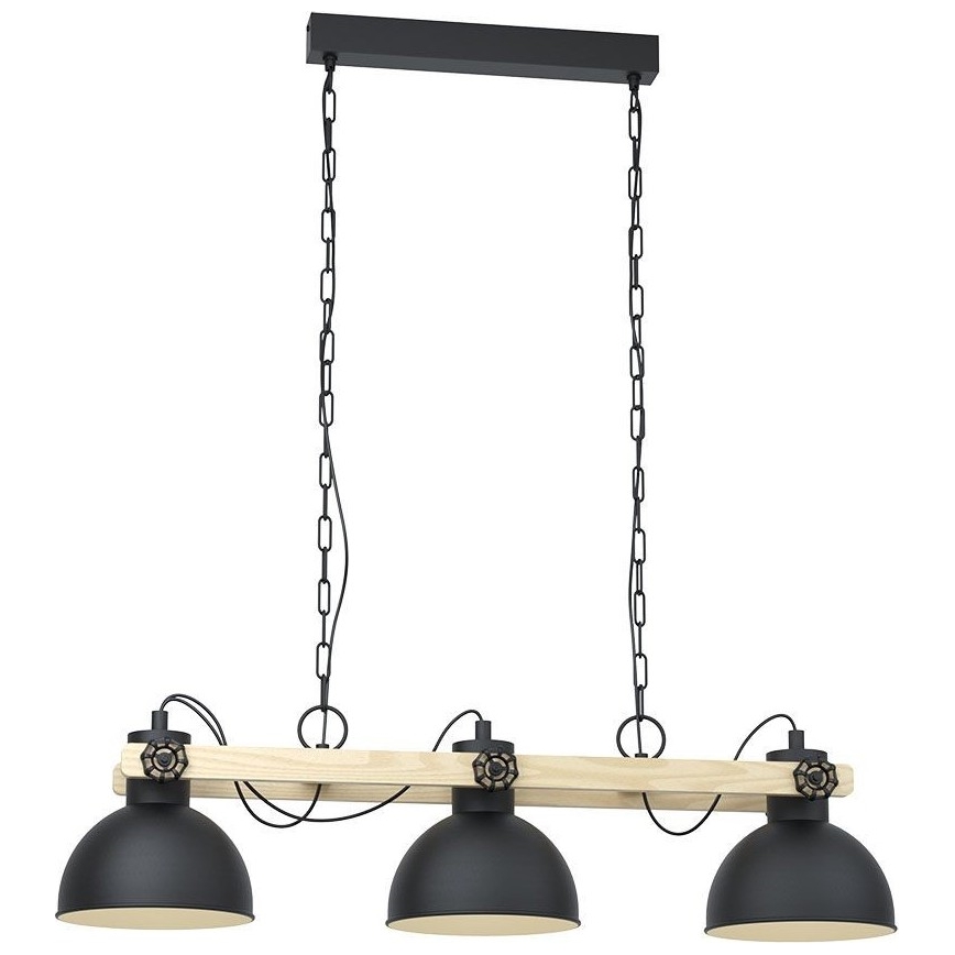 Eglo - Candelabro numa corrente 3xE27/28W/230V